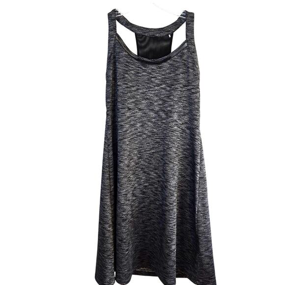 MPG Women's Dress Large Black Print Sleeveless  Sun Misses Size 12 14 - Picture 1 of 6